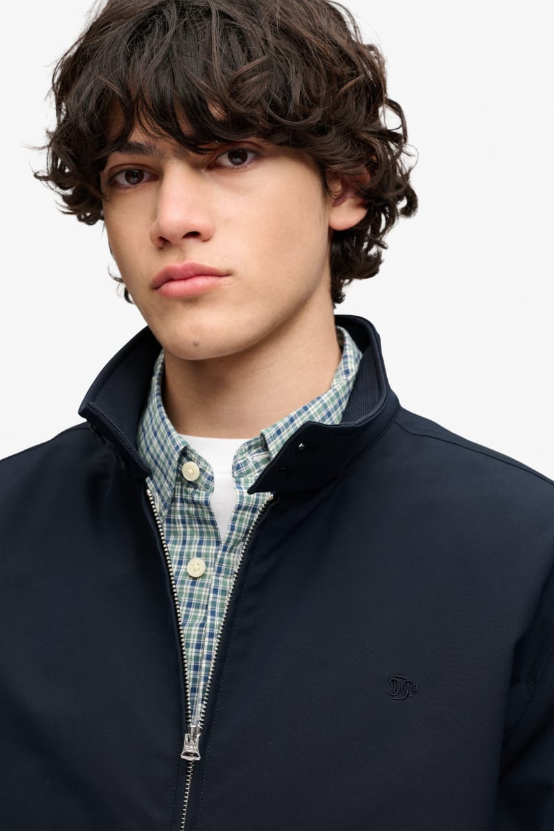 Superdry Campus Padded Harrington Jacket - Eclipse Navy
