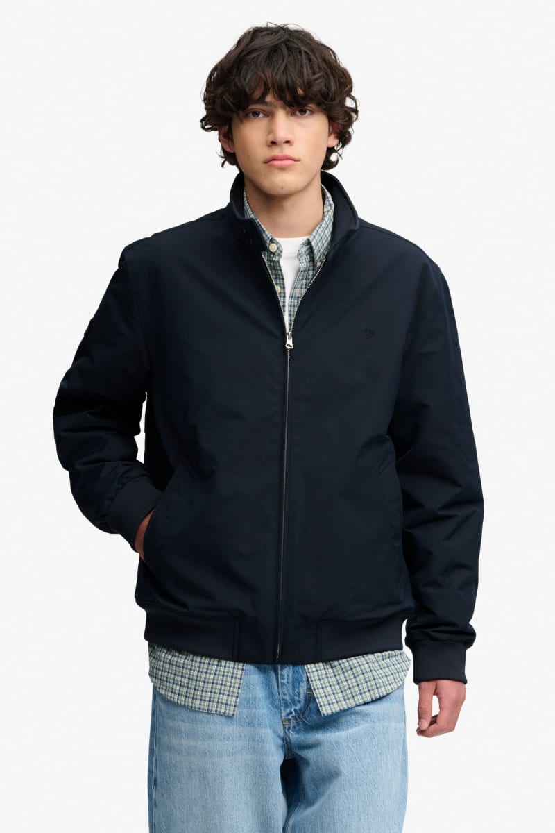 Superdry Campus Padded Harrington Jacket - Eclipse Navy