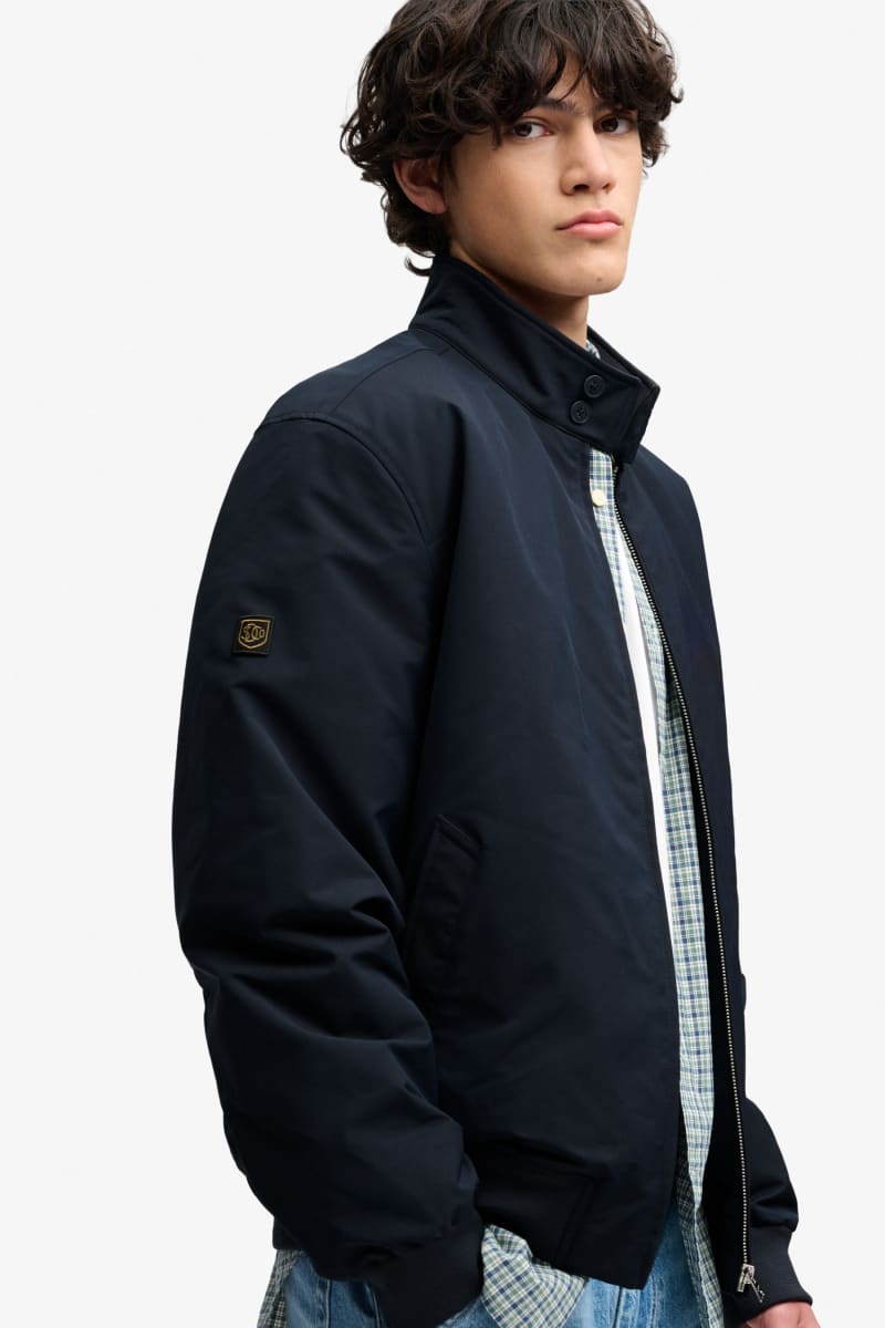Superdry Campus Padded Harrington Jacket - Eclipse Navy
