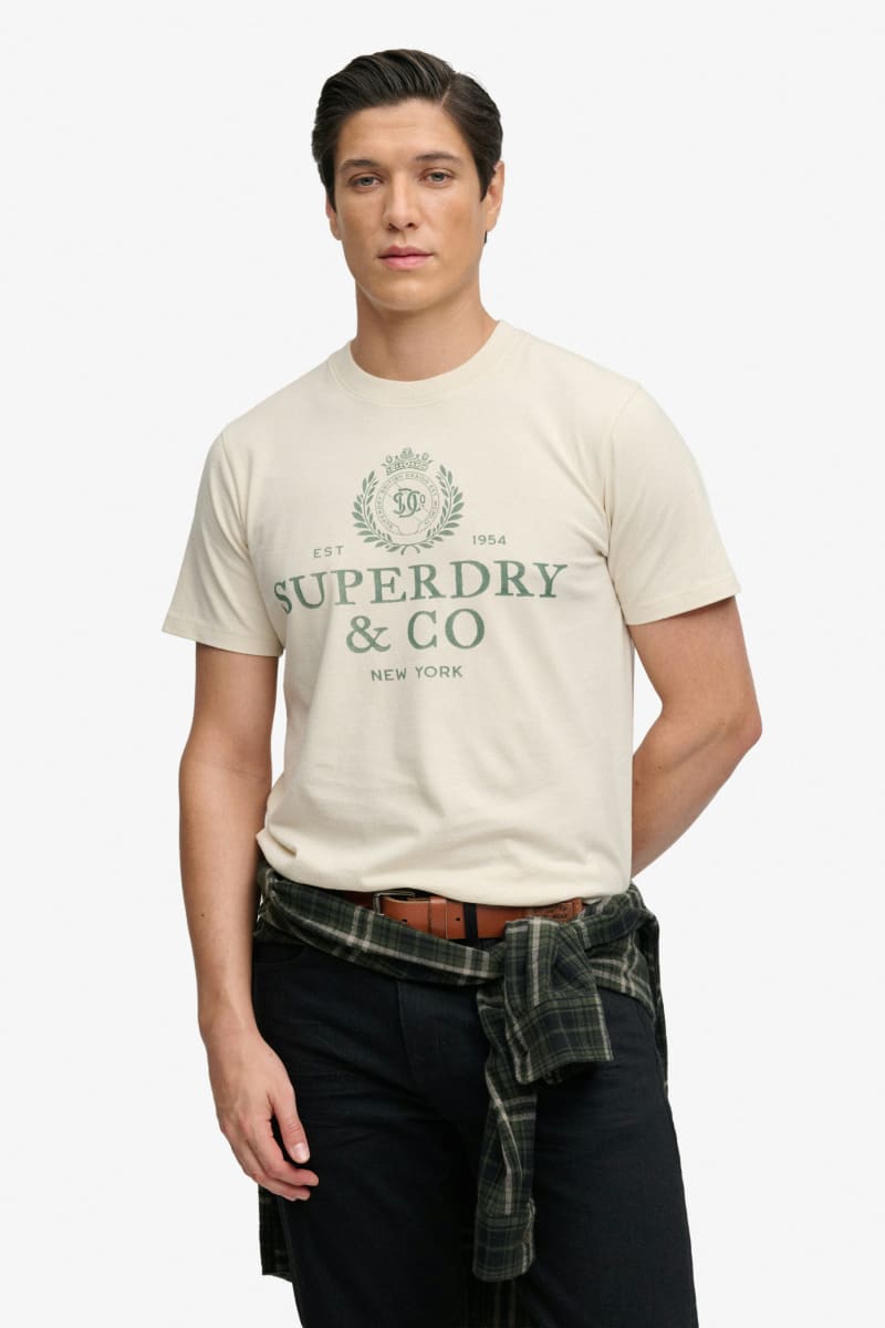 Superdry 1954 Company Relaxed Tee - Birch