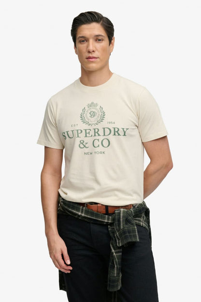Superdry 1954 Company Relaxed Tee - Birch