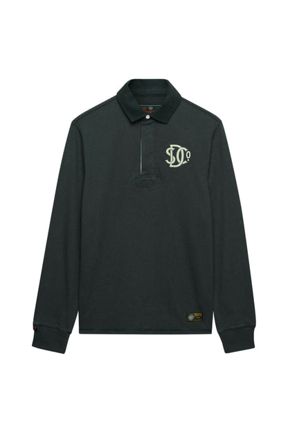 Superdry Vintage Athletic Rugby - Eagle Green
