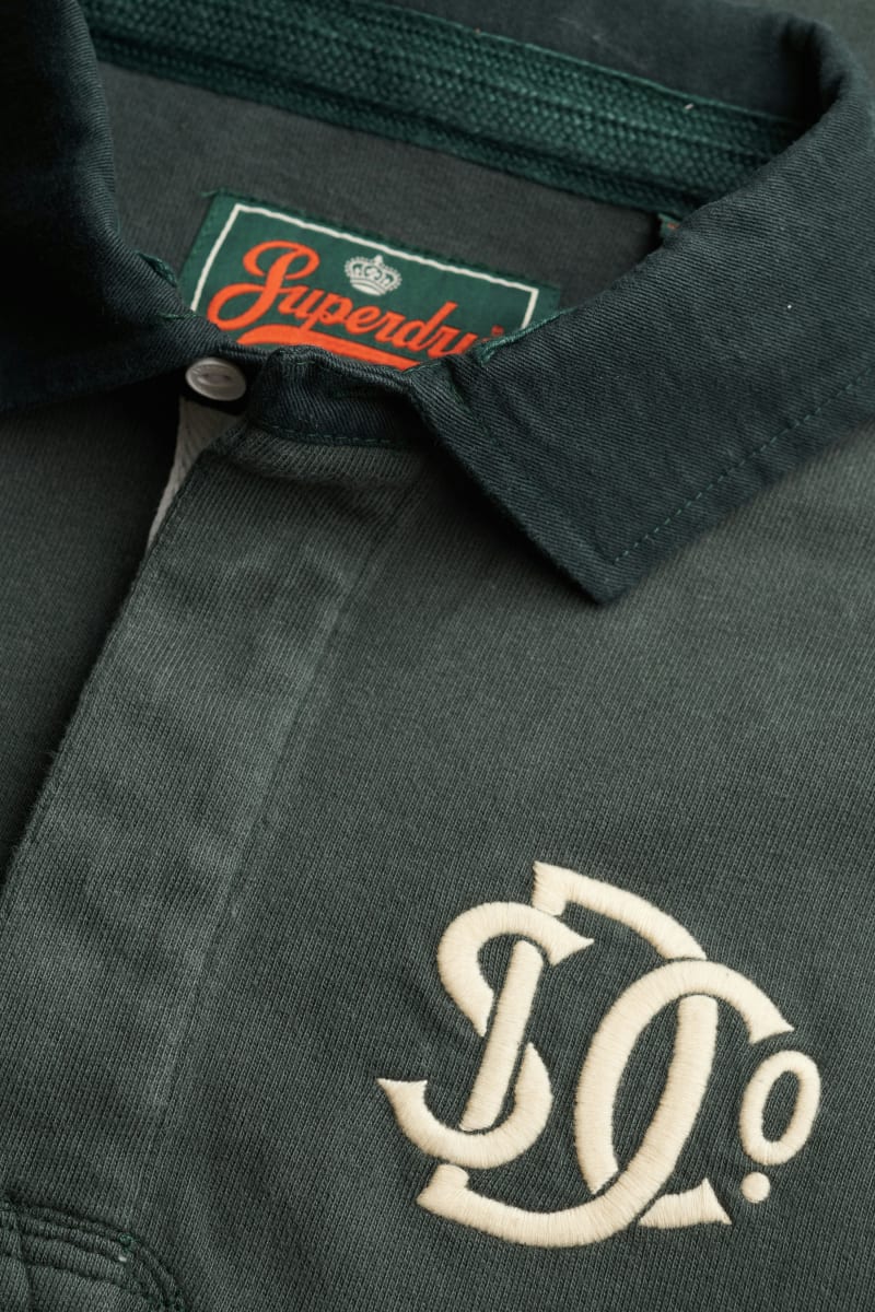 Superdry Vintage Athletic Rugby - Eagle Green