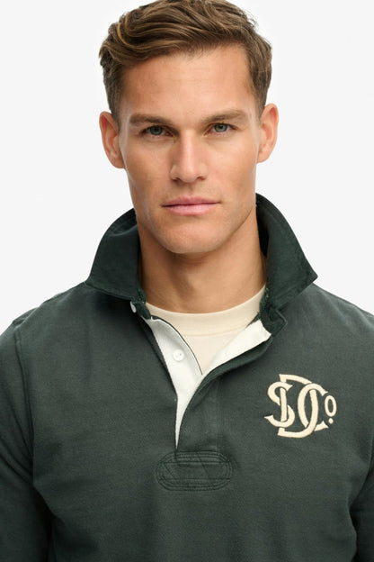 Superdry Vintage Athletic Rugby - Eagle Green