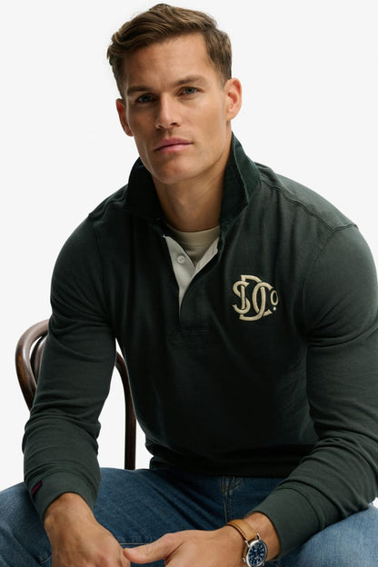 Superdry Vintage Athletic Rugby - Eagle Green
