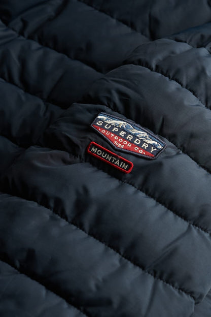 Superdry Hooded Fuji Midweight Padded Jacket - Navy Blazer
