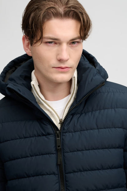 Superdry Hooded Fuji Midweight Padded Jacket - Navy Blazer