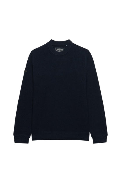 Superdry Texture Knit Jumper - Navy Twist