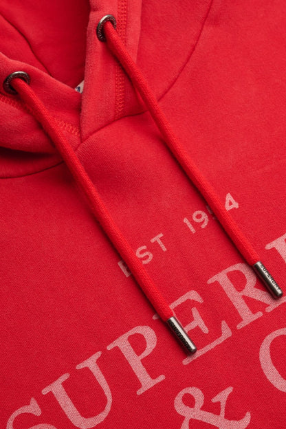 Superdry 1954 Company Relaxed Hood - Base Red