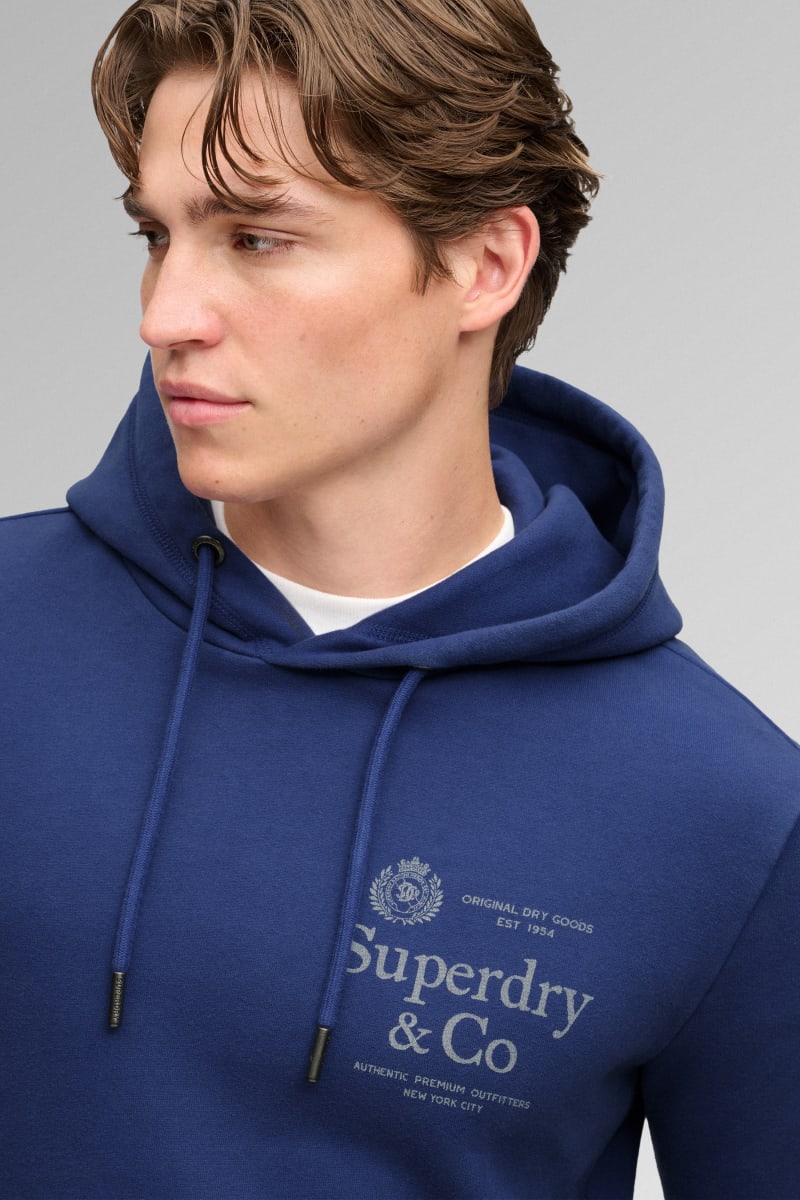 Superdry 1954 Company Relaxed Hood - Summit Blue