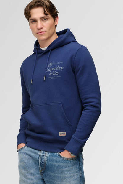 Superdry 1954 Company Relaxed Hood - Summit Blue