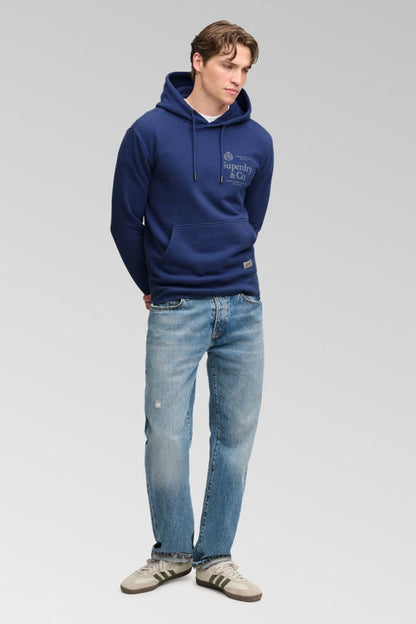Superdry 1954 Company Relaxed Hood - Summit Blue