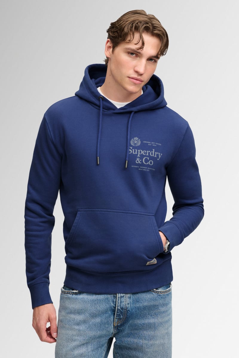 Superdry 1954 Company Relaxed Hood - Summit Blue