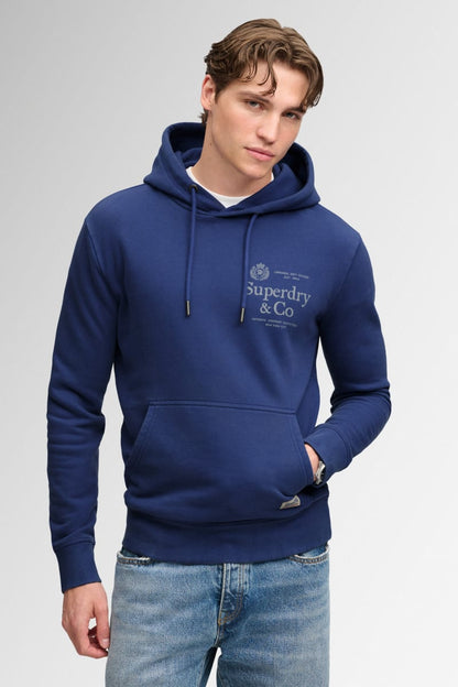Superdry 1954 Company Relaxed Hood - Summit Blue