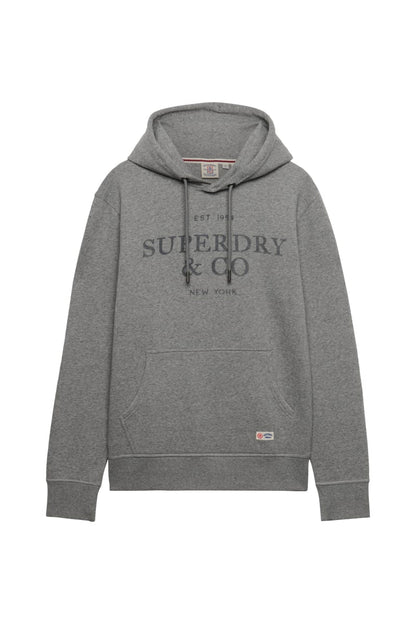 Superdry 1954 Company Relaxed Hood - Dark Vintage Grey Marl