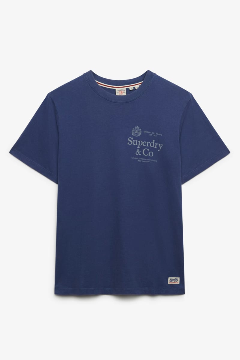 Superdry 1954 Company Relaxed Tee - Hampton Blue