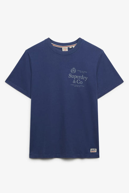 Superdry 1954 Company Relaxed Tee - Hampton Blue