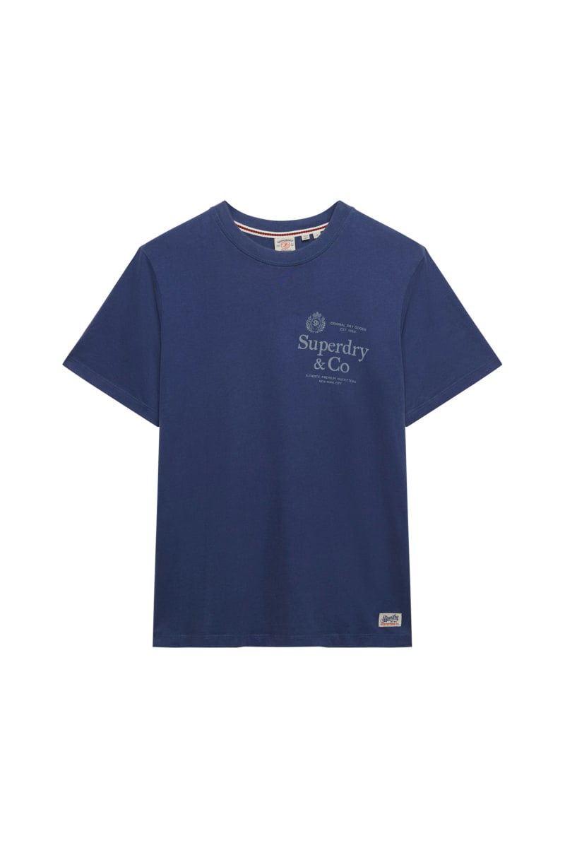 Superdry 1954 Company Relaxed Tee - Hampton Blue