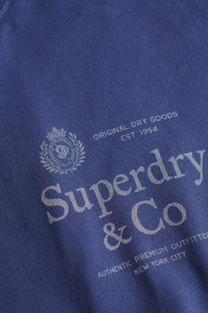 Superdry 1954 Company Relaxed Tee - Hampton Blue