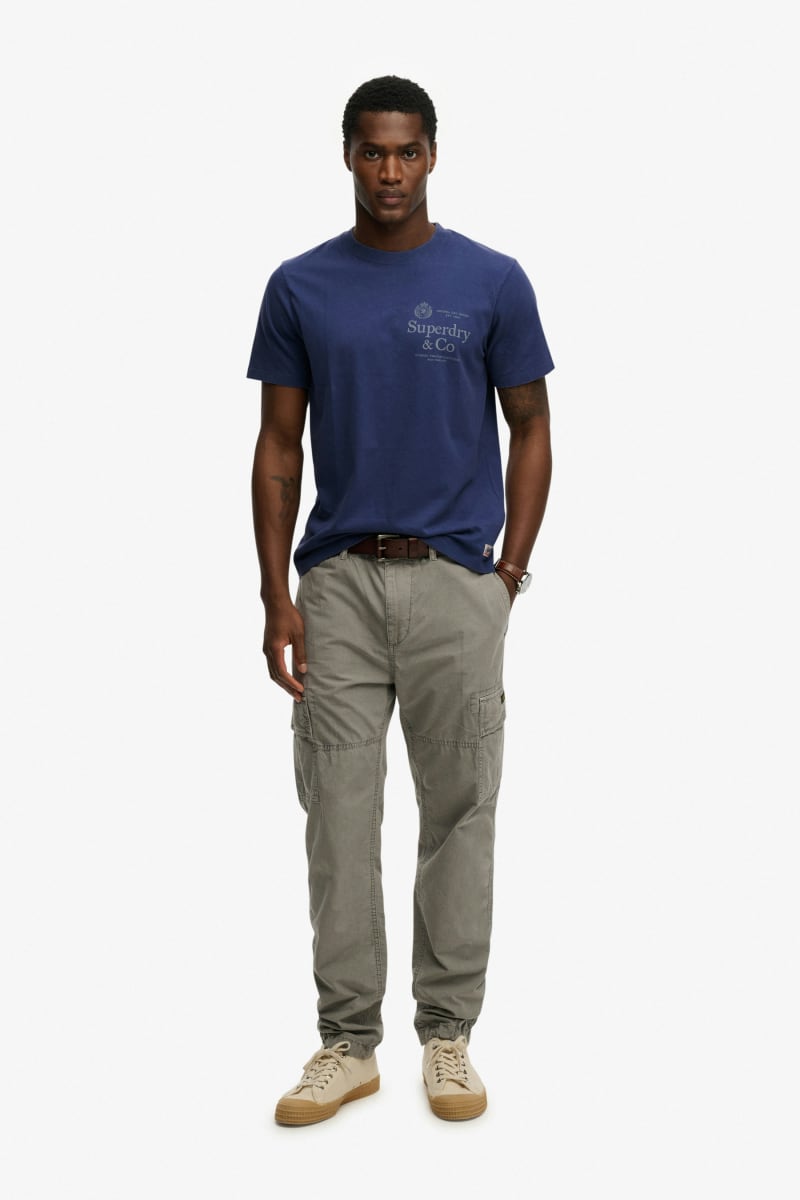 Superdry 1954 Company Relaxed Tee - Hampton Blue