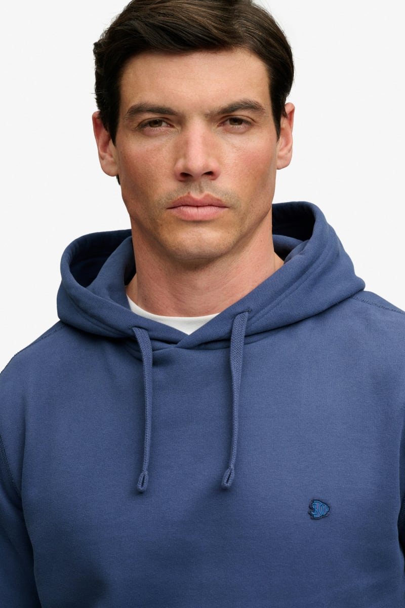 Superdry Essential SDCO Logo Hood - Hampton Blue