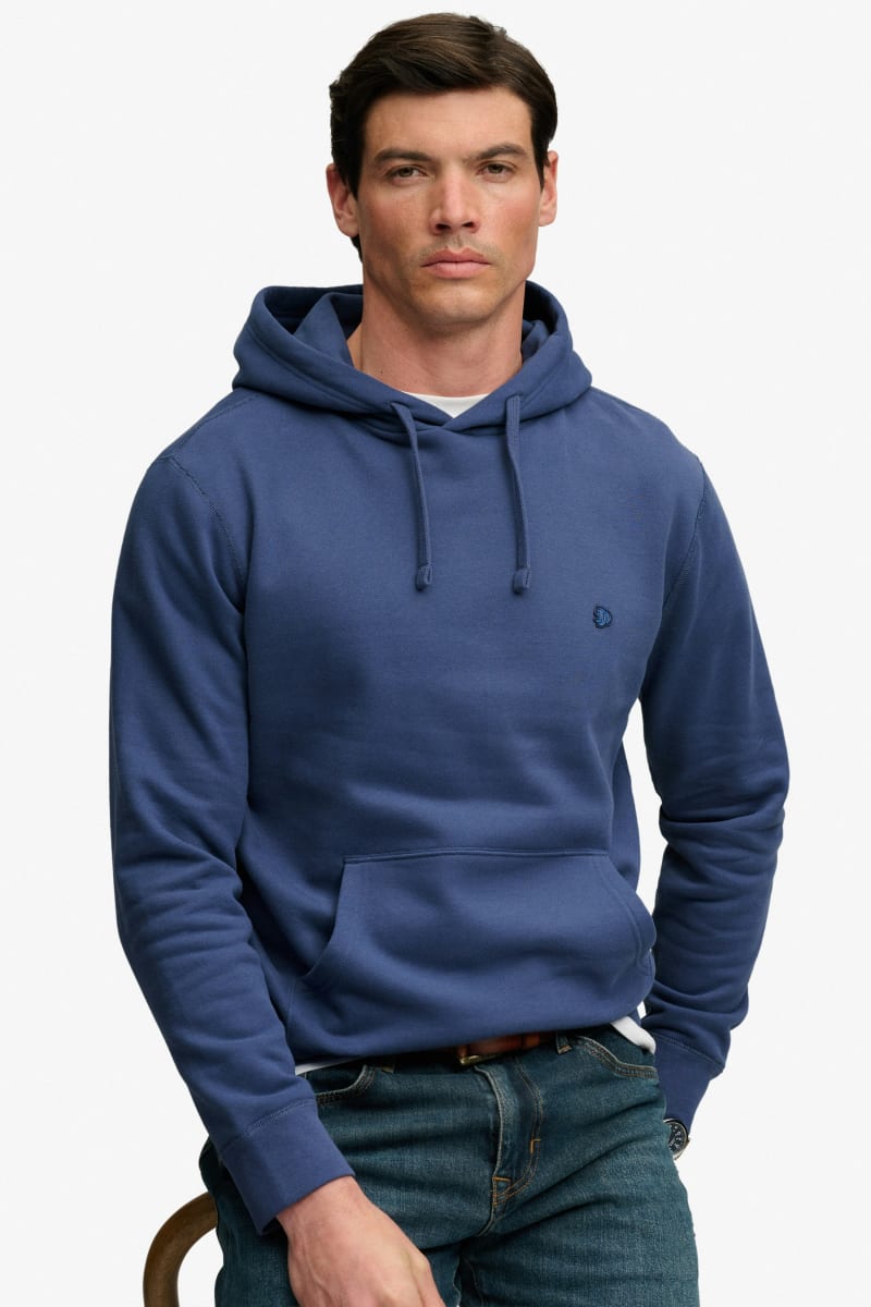 Superdry Essential SDCO Logo Hood - Hampton Blue