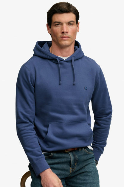 Superdry Essential SDCO Logo Hood - Hampton Blue