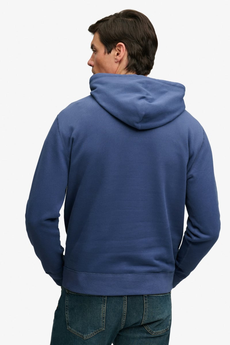 Superdry Essential SDCO Logo Hood - Hampton Blue