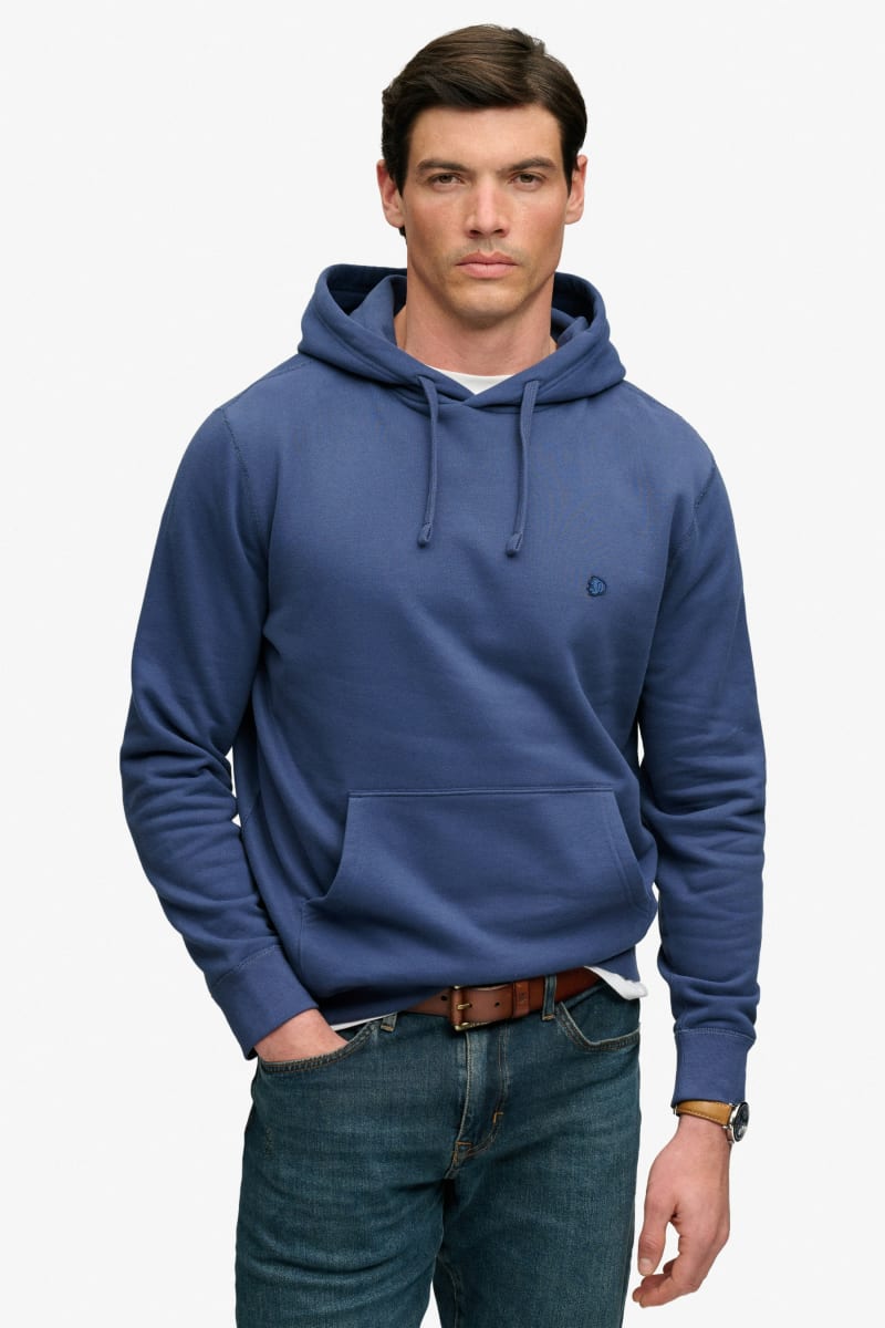 Superdry Essential SDCO Logo Hood - Hampton Blue
