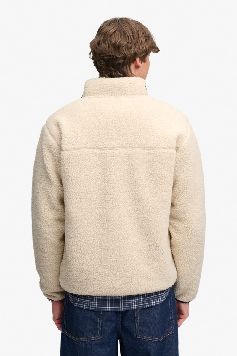 Superdry M2014623A Vintage Retro Full Zip Fleece Oatmeal Olive