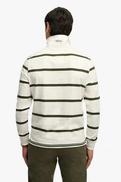 Superdry Vintage Athletic Stripe Rugby - Athletic White Stripe