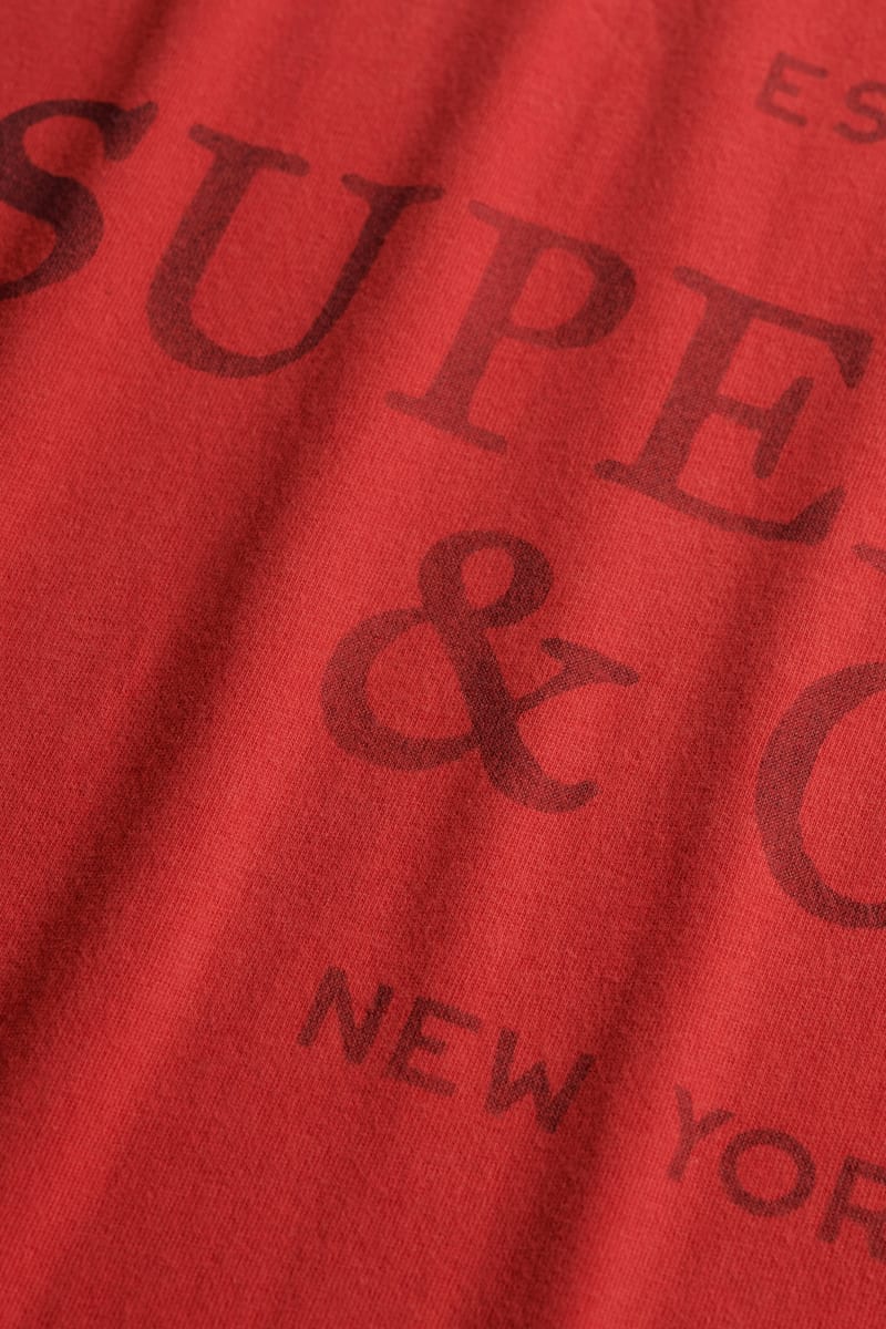 Superdry 1954 Company Relaxed Tee - Base Red