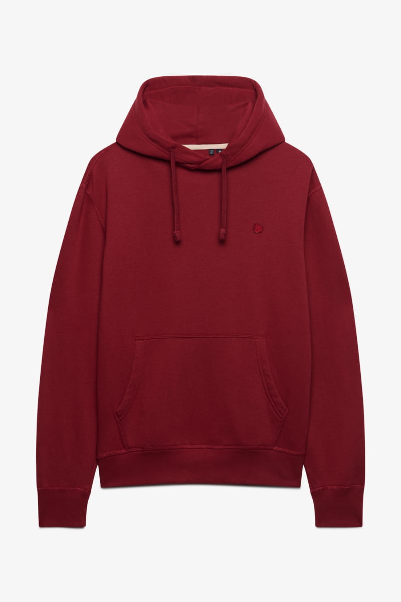 Superdry Essential Logo Hoodie in League Red