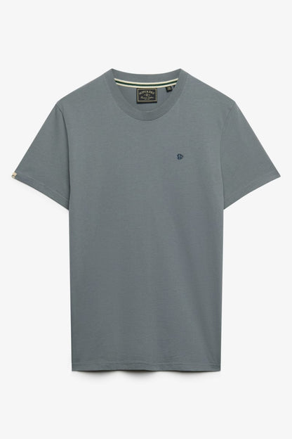 Superdry Essential SDCO Logo Embroidered Tee - Stormy Weather Blue/Navy