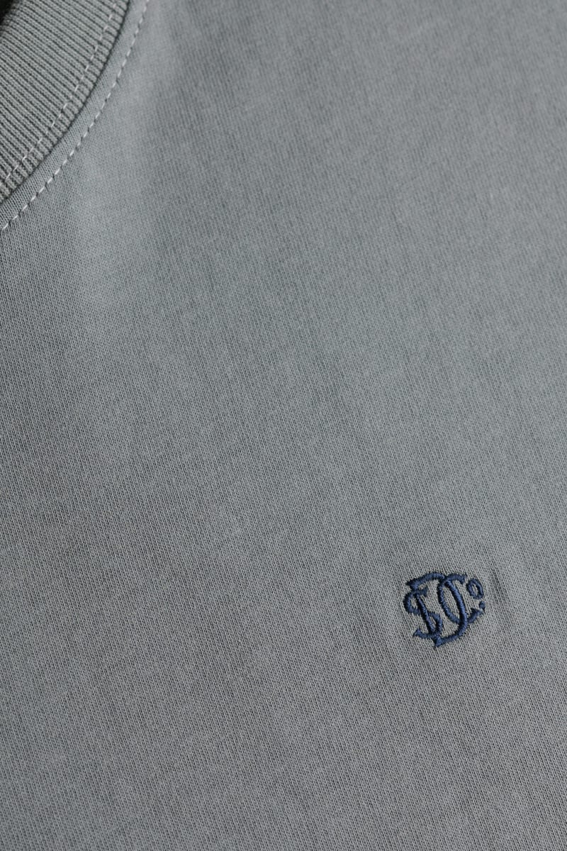 Superdry Essential SDCO Logo Embroidered Tee - Stormy Weather Blue/Navy