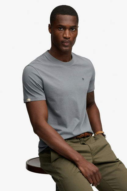 Superdry Essential SDCO Logo Embroidered Tee - Stormy Weather Blue/Navy