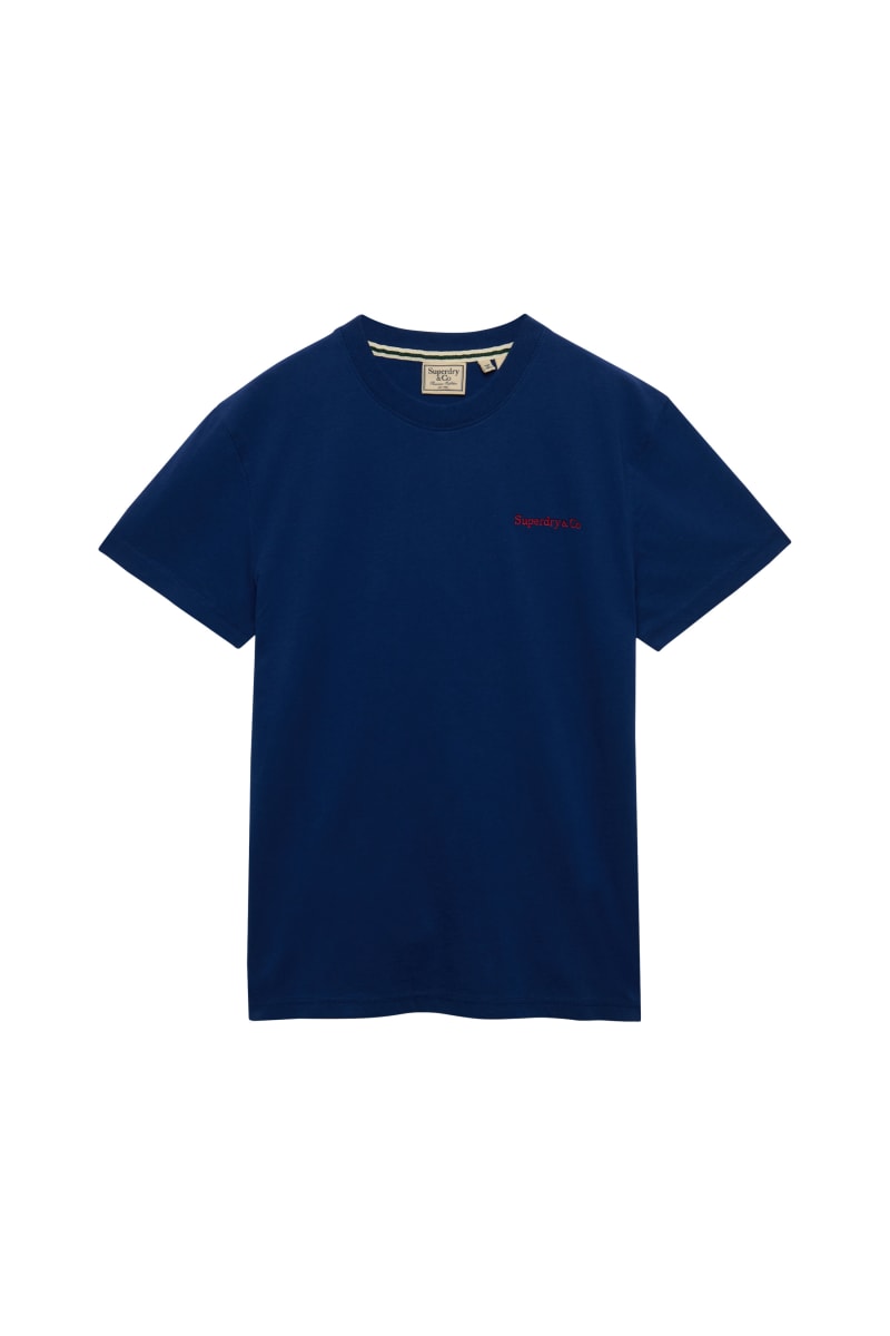 Superdry Essential Company Logo Tee - Supermarine Navy/Red