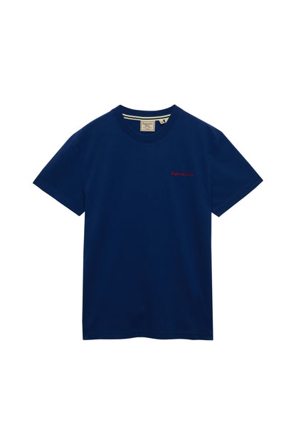 Superdry Essential Company Logo Tee - Supermarine Navy/Red