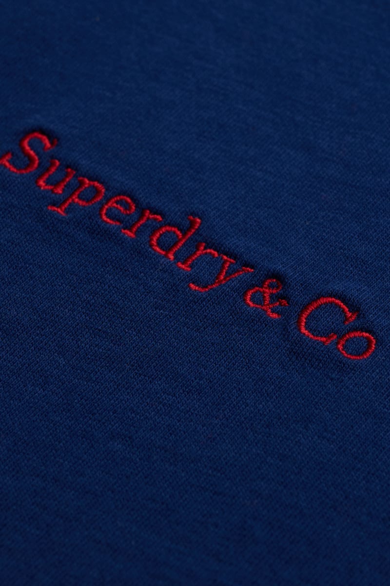 Superdry Essential Company Logo Tee - Supermarine Navy/Red