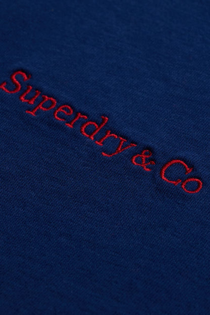 Superdry Essential Company Logo Tee - Supermarine Navy/Red