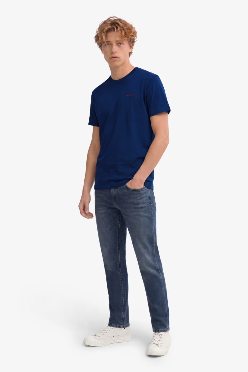 Superdry Essential Company Logo Tee - Supermarine Navy/Red