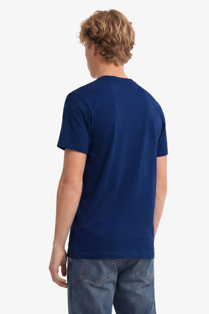 Superdry Essential Company Logo Tee - Supermarine Navy/Red