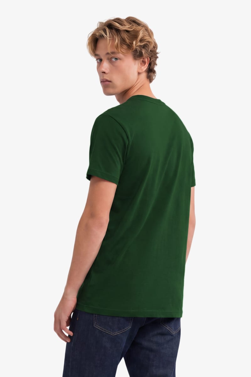 Superdry Essential SDCO Logo Embroidered Tee - Rich Boston Green/Cream