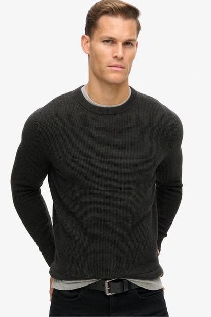 Superdry Textured Crew Knit Jumper (Size M)