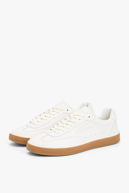 Tommy Hilfiger 5815 Low Luxe Leather Shoes Ecru