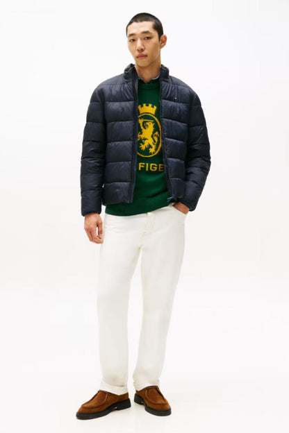 Tommy Hilfiger Mid Weight Stand Collar Navy