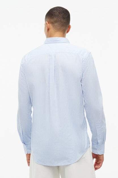 Tommy Hilfiger 44571 Regular Fit Flex Hairline Stripe Poplin Shirt Sweet Blue
