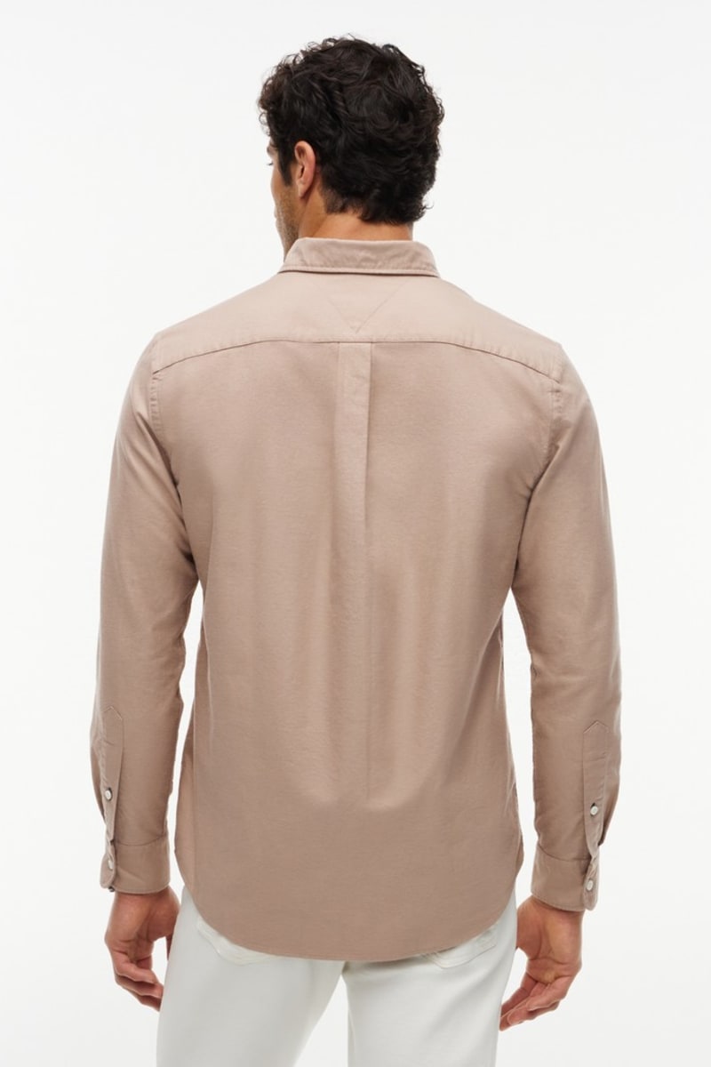 Tommy Hilfiger 35774 Regular Fit Heritage Oxford Shirt Coastal Taupe