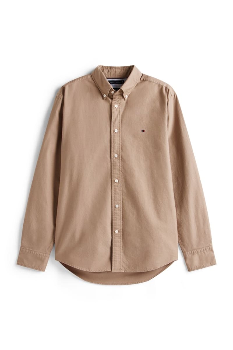 Tommy Hilfiger 35774 Regular Fit Heritage Oxford Shirt Coastal Taupe