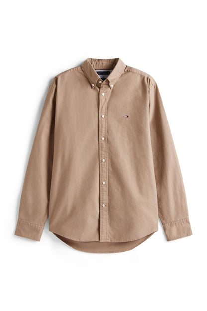 Tommy Hilfiger 35774 Regular Fit Heritage Oxford Shirt Coastal Taupe